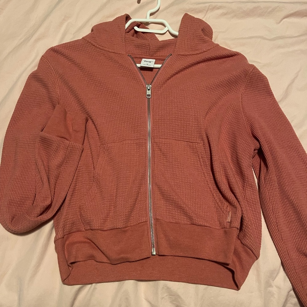 Aritzia Waffle Zip Up